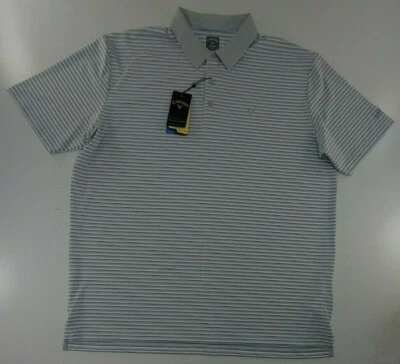 Callaway Golf Polo Shirt Mens Size XL Striped UPF 40 Stretch New - Image 1 of 4
