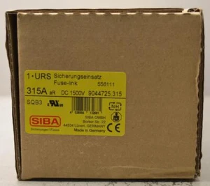 SIBA URS SQB3 315A DC 1500V Fusibile Modello 9044725.315 ++ NUOVO ++ - Foto 1 di 1
