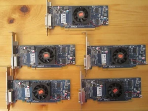 *LOT OF 5* Dell AMD Radeon HD 5450 DDR3 DMS59 Full height Video Cards XF27T - Picture 1 of 4