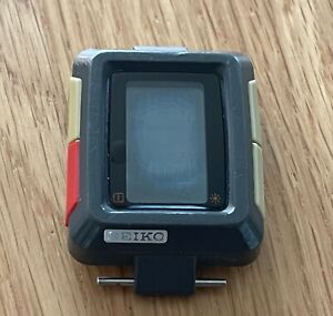 Seiko Timetron L251-4000 Dark Grey H-Slim Mega Rare Digital LCD Watch 90's Japan