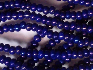 VTG 1 HANK PURPLE BLUE IRIS ROCAILLE SEED BEADS 10/0 #012419n - Picture 1 of 4