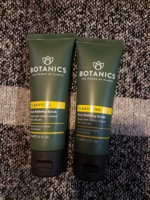 ЛОТ ИЗ 2 СКРАБОВ ДЛЯ ОЧИСТКИ ПОР BOTANICS — КОРА ИВЫ, 2,5 жидких унции - Изображение 1 из 3