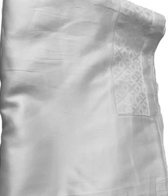 Sábana plana Sferra Giza 45 satén reina con banda texturizada Foto 1 de 4