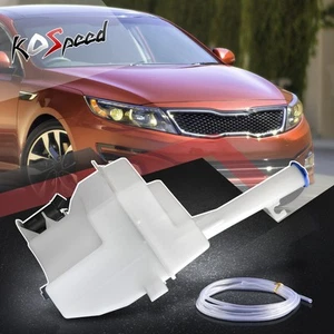 Windshield Washer Reservoir Bottle Tank w/Fluid Pump+Cap for 12-15 Kia Optima - Picture 1 of 7