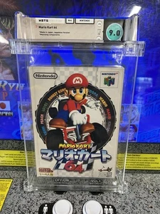 Mario Kart 64 1996 N64 japonés clasificación JPN WATA 9,0 CIB componentes coincidentes! - Imagen 1 de 12