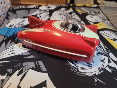 Schylling 2009 Красная Оловянная Автомобиль Будущего Ретро Современная Игрушка с Трением - 5,5" - Изображение 1 из 4