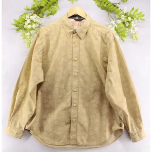 Tommy Bahama Relax Men's Button Up Long Sleeve Shirt Sand Beige Floral Print XL - Picture 1 of 7