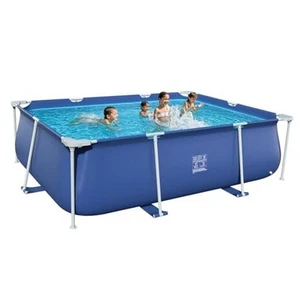 Rectangle Above Ground Framed Swimming Pool 9'8"*79"*26" Sturdy Steel Frame - Picture 1 of 7