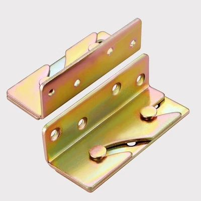 Bed Rail Brackets for Headboard and Footboard Metal Lightweight Bed Fittings - Image 1 of 4