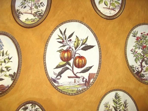 DESIGNER STOFF ZOFFANY AUBUSSON KARAMELL HINTERGRUND BAUMWOLLE WEICH MÖBEL - Bild 1 von 4