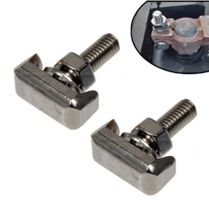 2Set Car Screw T-Bolt Battery Cable Terminal For Chevrolet Cadillac Saturn GMC - Picture 1 of 6