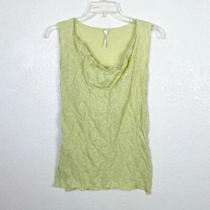 Margaret O’Leary Chartreuse Green Drape Neck Sleeveless Top Size XS - Picture 1 of 4