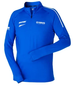 Yamaha Male Long Sleeve Waltham Paddock Blue Casual Jersey New - Picture 1 of 4