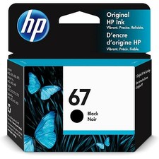 HP 67 Black Original Ink Cartridge, ~120 pages, 3YM56AN#140