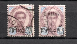 Tailandia 1892 juego 19/20 marcas libres con estampado usado - Imagen 1 de 2
