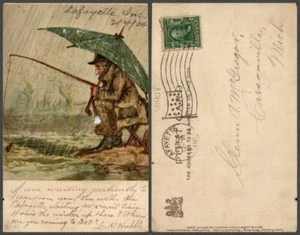 TEMA POSTAL VINTAGE: Pesca - Imagen 1 de 1