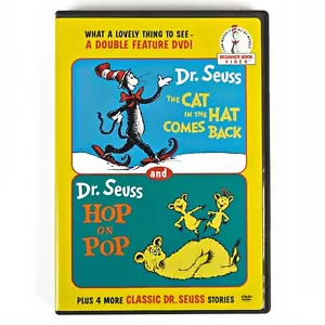 Dr. Seuss The Cat in the Hat Comes Back & Hop on Pop (2003, DVD) -N - Picture 1 of 2