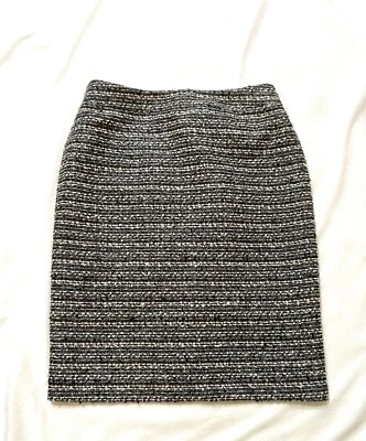 Falda Donna Karan New York Mujer Falda Lápiz Negra Rayas Talla 6 Foto 1 de 4