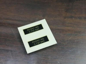 Patente Les Paul Vintage Nº Calcomanías para Humbuckers Nitro Laca Tintada (2) - Imagen 1 de 3
