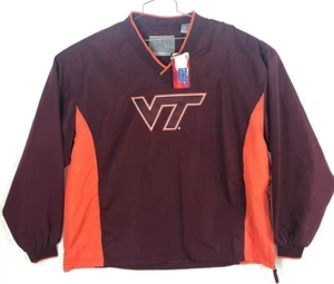 Virginia Tech Hokies Men's Pullover Jacket Officially Licensed - Picture 1 of 5