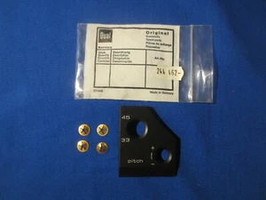 NOS Dual 604 Turntable Speed Cover Plate 244462 Factory Original In Parts Bag - Bild 1 von 1