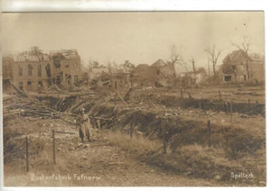 1. WK Foto AK Zuckerfabrik Fafnerw. Frankreich Belgien feldgrau SELTEN !!! - Bild 1 von 1