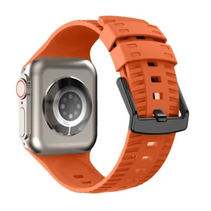 Silicone Band Sport Strap For Apple Watch Ultra 49mm Series1-9 38/40/41/42/44/45 - Picture 1 of 24