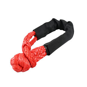 Soft Shackle Tow Winch Rope 38,000lbs For Off Road Recovery Ring Snatch Pulley