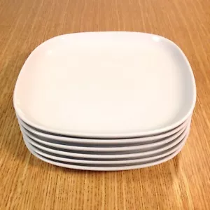 IKEA 365+ Sue Susan Pryke weiß 7" Salatteller (6 Stück) *SCHNELLER VERSAND* *XLNT EUC* - Bild 1 von 2