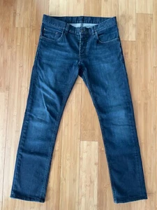 30x30 Prada Men’s Denim Jeans Dark Blue Tapered - Picture 1 of 7