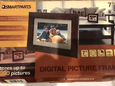 SmartParts Digital LCD Picture Frame 7” 4000 Pictures.  Used￼ 1 ￼Week-as Display - Image 1 of 4