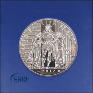 *** 100 Euro Gedenkmünze FRANKREICH 2012 Herkules Liberte Egalite Fraternite - Bild 1 von 2