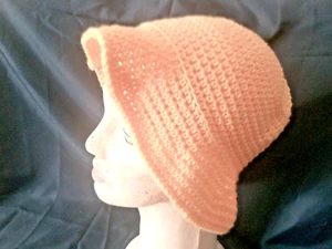 Child's Hand crocheted lite weight "Ready for Spring/Summer" Bucket Hat - Picture 1 of 5