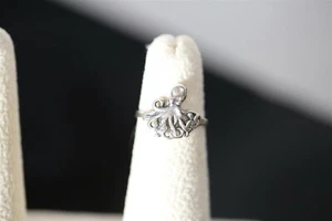Anillo Vintage KABAA 925 Plata Esterlina Pulpo Talla 4 NUEVO Joyería - Imagen 1 de 3