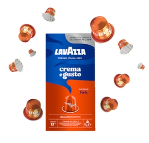 500 Capsule Caffè Lavazza Nespresso Alluminio Crema e Gusto FORTE (ex VIGOROSO) - Photo 1/1