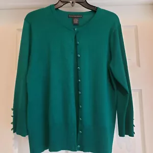 Grace Elements Dark Green Cardigan L - Picture 1 of 7