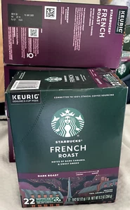 Starbucks Dark Roast K-Cup Coffee Pods French Roast for Keurig Brewers - Picture 1 of 2