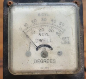Steampunk Dwell Angle 6/8 Cyl Distributor Gauge - Picture 1 of 10