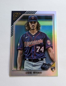 Joe Ryan Minnesota Twins ROOKIE RC 2022 Topps Gallery Rainbow Parallel #26