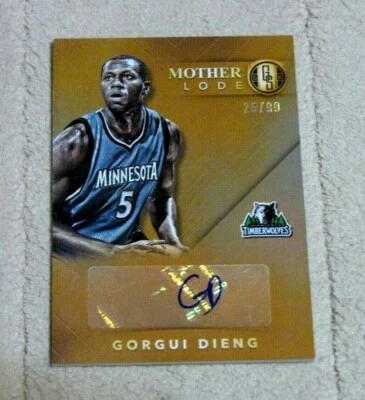 2015-16 Panini Gold Standard Mother Lode Autographs #MLGD Gorgui Dieng Auto /99 - Image 1 of 2