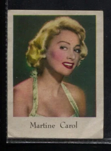 Martine Carol Vintage Dutch Movie Film Star Trading Card - Bild 1 von 2