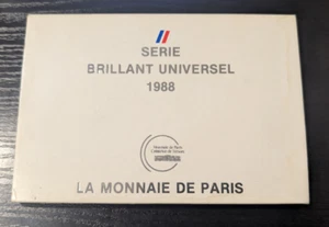Monnaie de Paris Coffret BU Brillant Universel 10 pièces 1988 - Imagen 1 de 4