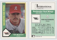 1990 CMC AAA Rochester Red Wings Green Backs Rob Woodward #2