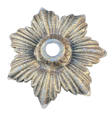 vintage 1960s cast metal chandelier part - Image 1 of 4