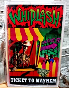 Whiplash - Ticket To Mayhem (1987 Roadracer Records, US) Original CASSETTE - Picture 1 of 6
