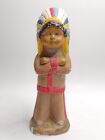 Chalkware Native American Indian Chief Carnival Prize Figurine