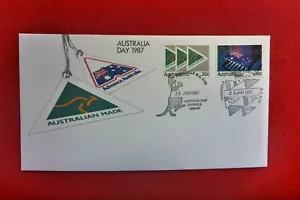 1987 AUSTRALIA DAY AUSTRALIA MADE FDC BOXING KANGAROO & MEDIA CTRE PICT PMARKS - Picture 1 of 1