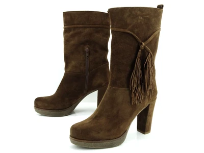 Botines De Tacón UNISA Para Dama En Cuero Talla 40 Marrón - Imagen 1 de 4