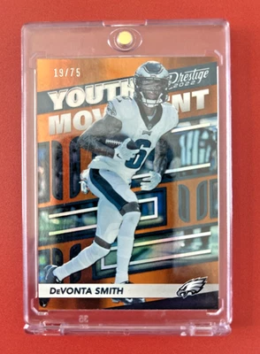 2022 Panini Prestige - Youth Movement Devonta Smith #YM-3 Xtra Points Orange /75 - Image 1 of 4
