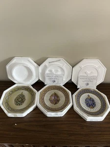 Franklin Mint Fabergé Egg Plates Trio w/ Boxes - Stunning Detail! - Picture 1 of 4
